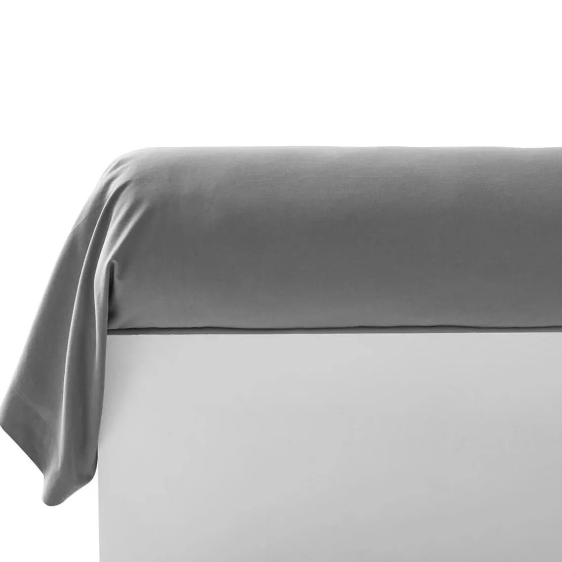 BecquetTaie de traversin NICOLASen coton gris