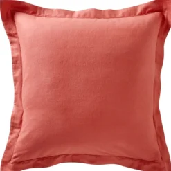 BecquetTaie de traversin ou taie d'oreiller en FLANELLE UNI Laureat Terracotta