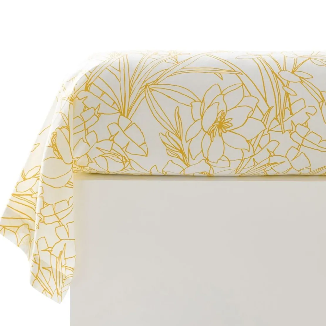 BecquetTaie de traversin PARFUM jaune en coton