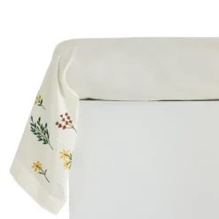 BecquetTaie de traversin percale de coton FLEURETTES - banc cassé