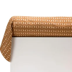 BecquetTaie de traversin percale de coton ROMEO - jaune ocre