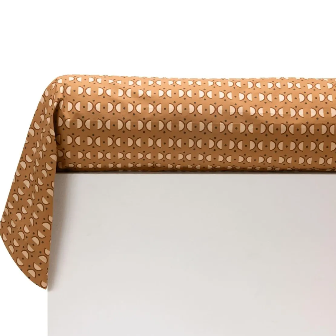 BecquetTaie de traversin percale de coton ROMEO - jaune ocre