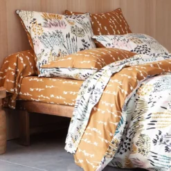 BecquetTaie de traversin ROZZO beige en coton