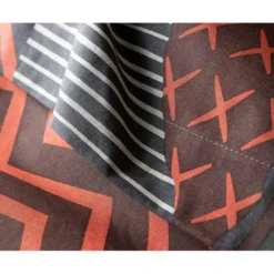BecquetTaie de traversinSTEWART orange en coton