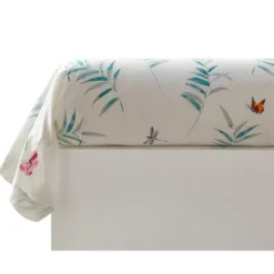 BecquetTaie de traversin TEMPS LIBRE blanche en coton