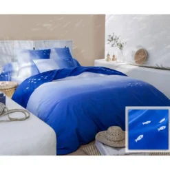 BecquetTaie d'oreiller AQUATIQUE - bleu
