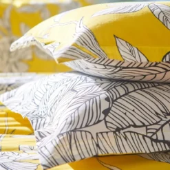 BecquetTaie d'oreiller coton SUMMER - jaune