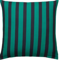 BecquetTaie d’oreiller coton vert tropical noir réversible - MYSTERIEUX