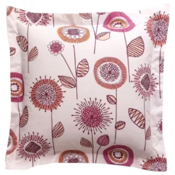 BecquetTaie d'oreiller coton FIFTY ROSE - rose