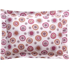 BecquetTaie d'oreiller coton FIFTY ROSE - rose