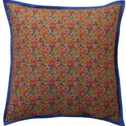 BecquetTaie d'oreiller coton multicolore réversible motif graphique - Collection DYNAMIQUE
