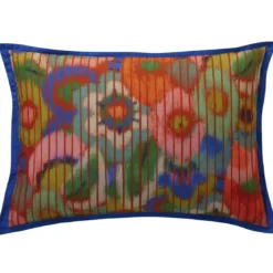 BecquetTaie d'oreiller coton multicolore réversible motif graphique - Collection DYNAMIQUE