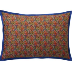 BecquetTaie d'oreiller coton multicolore réversible motif graphique - Collection DYNAMIQUE