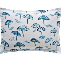 BecquetTaie d'oreiller coton PARASOL - bleu
