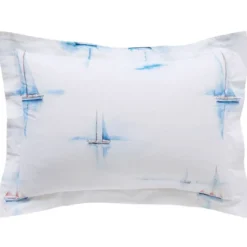 BecquetTaie d'oreiller coton MAREE HAUTE - bleu