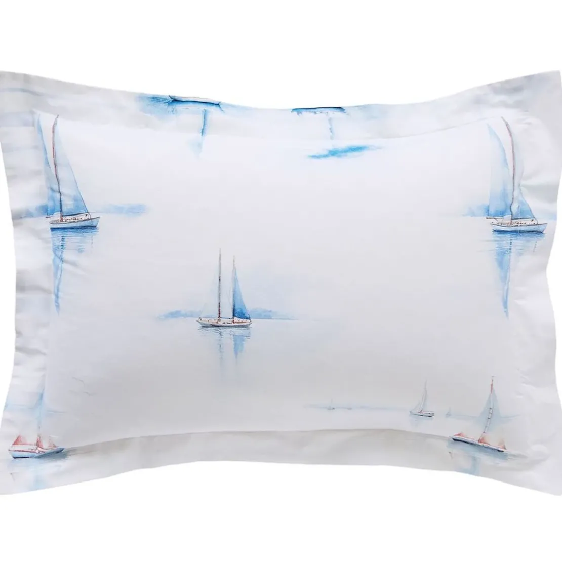 BecquetTaie d'oreiller coton MAREE HAUTE - bleu