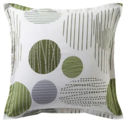 BecquetTaie d'oreiller en coton BAXLEY - vert kaki