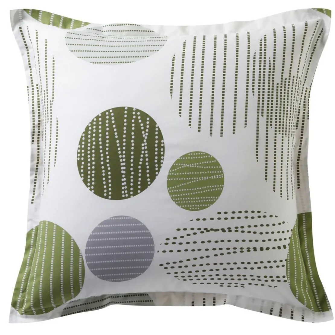 BecquetTaie d'oreiller en coton BAXLEY - vert kaki