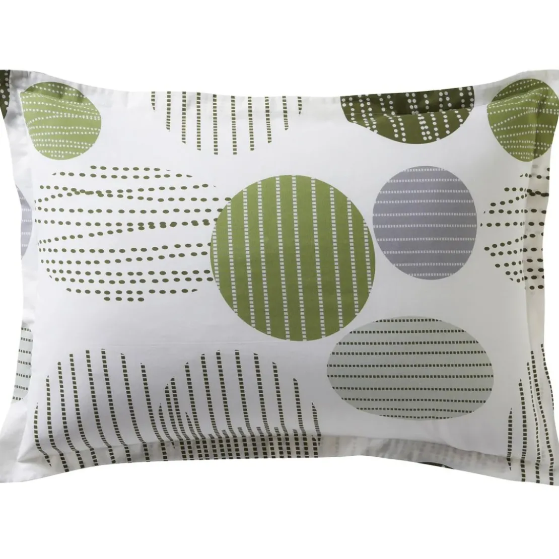 BecquetTaie d'oreiller en coton BAXLEY - vert kaki