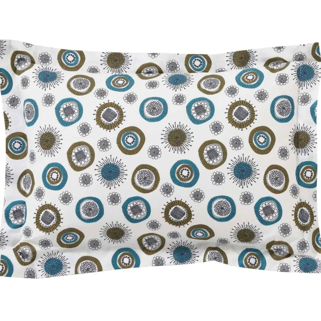 BecquetTaie d’oreiller en coton blanche à motif floral - FIFTY