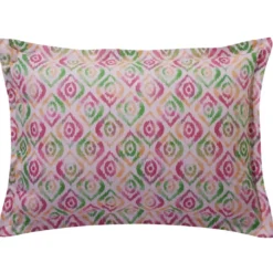 BecquetTaie d'oreiller en coton VIBRANTE motif fleurs exotiques multicolores
