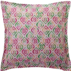BecquetTaie d'oreiller en coton VIBRANTE motif fleurs exotiques multicolores