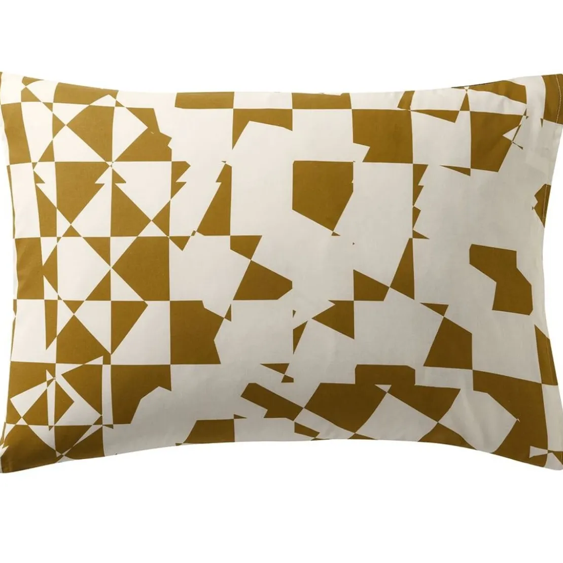 BecquetTaie d'oreiller en coton Sac DAMIERS - beige /noir