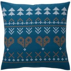 BecquetTaie d'oreiller en coton bleu - RÉCIT D'HIVER