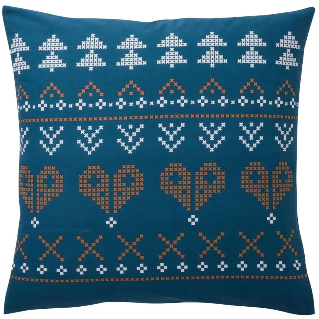 BecquetTaie d'oreiller en coton bleu - RÉCIT D'HIVER