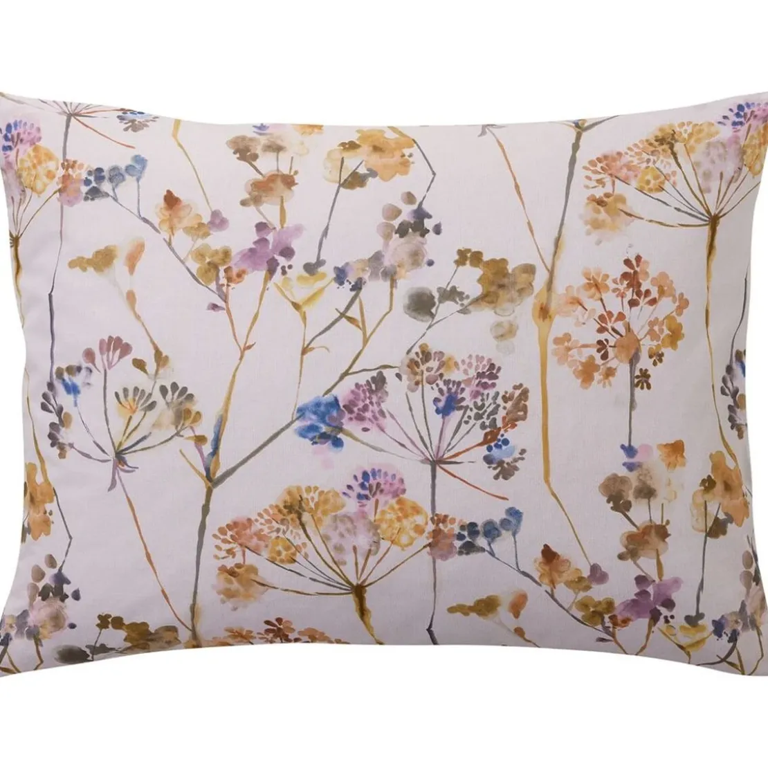 BecquetTaie d’oreiller en coton écru réversible motif floral - FLEURAISON