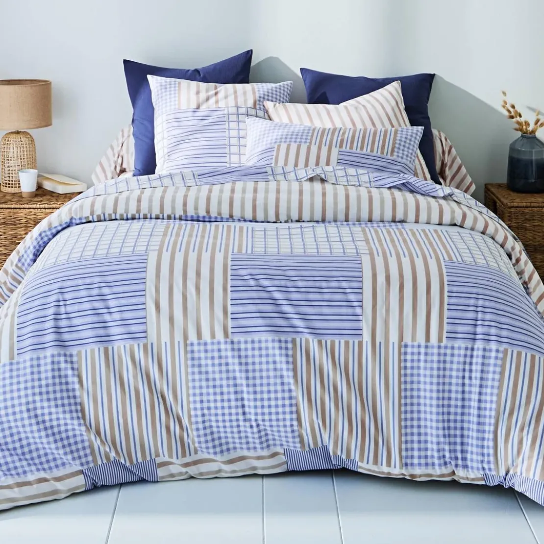 BecquetTaie d'oreiller en coton BLUBEIGE - beige
