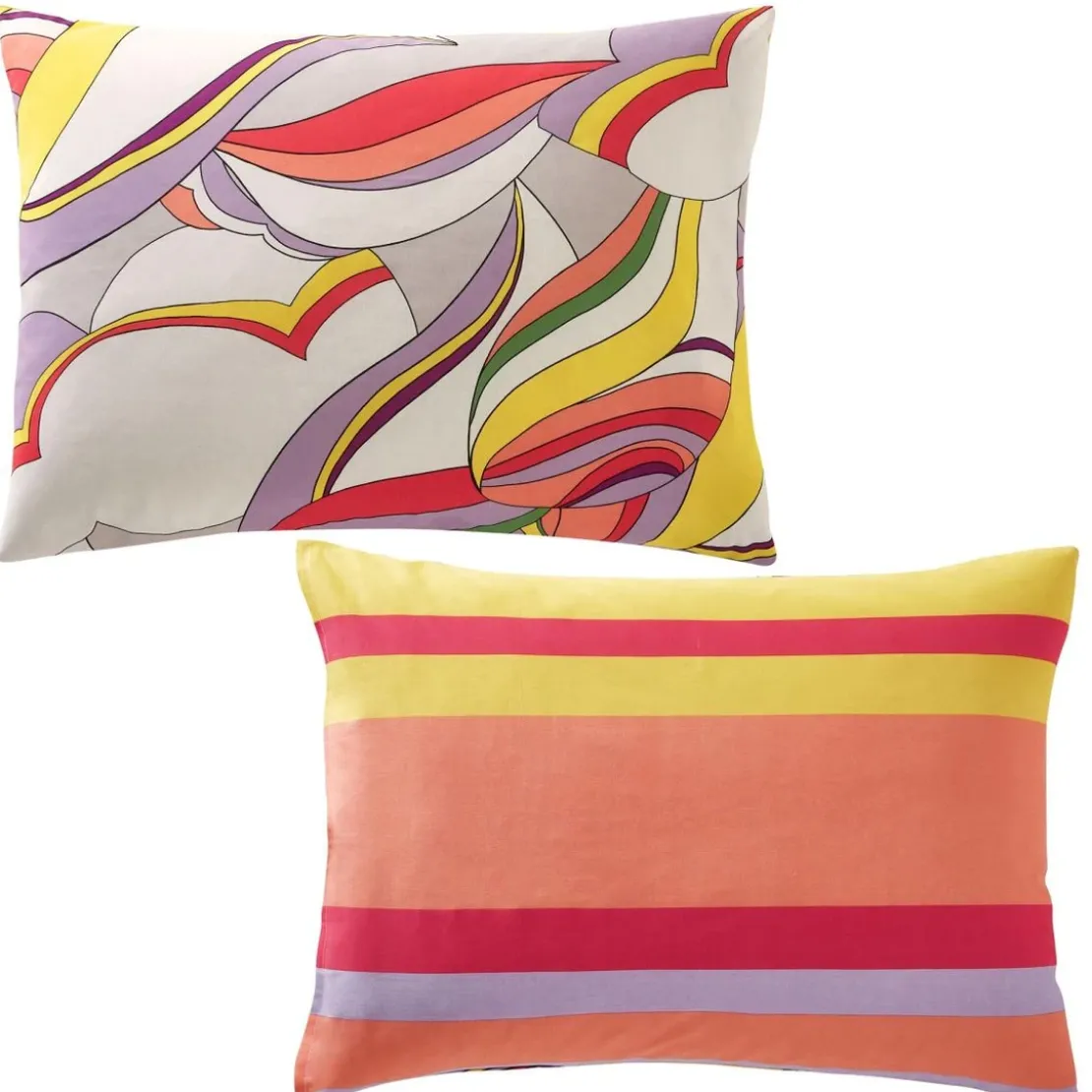 BecquetTaie d'oreiller en coton multicolore réversible - REVIVAL PALMS