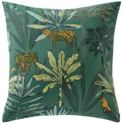 BecquetTaie d'oreiller en coton TROPICAL - vert foncé