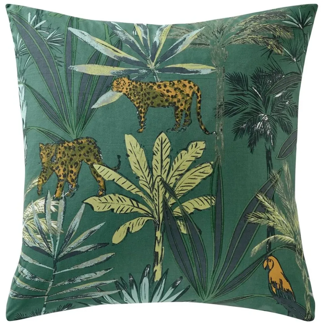 BecquetTaie d'oreiller en coton TROPICAL - vert foncé