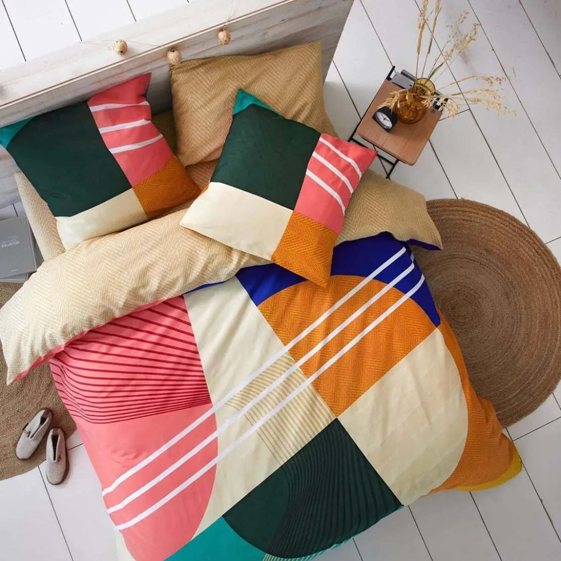 BecquetTaie d'oreiller en coton multicolore - THÉORÈME