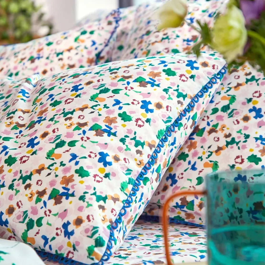 BecquetTaie d'oreiller en coton VALSER multicolore