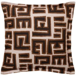 BecquetTaie d'oreiller en coton beige - NAKUPENDA