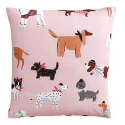 BecquetTaie d'oreiller enfant en coton rose vieux rose - CHIEN CHIC