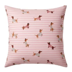 BecquetTaie d'oreiller enfant en coton rose vieux rose - CHIEN CHIC