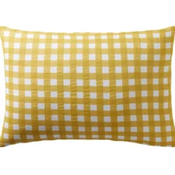 BecquetTaie d'oreiller en gaze de coton jaune maïs - VICHY