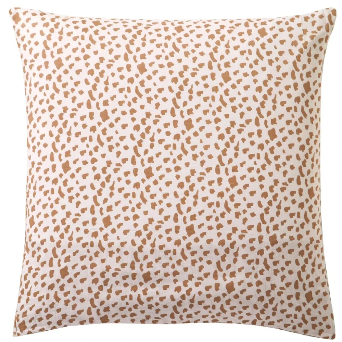 BecquetTaie d'oreiller en gaze de coton réversible beige - AGAFAY