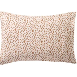 BecquetTaie d'oreiller en gaze de coton réversible beige - AGAFAY