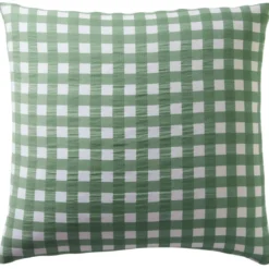 BecquetTaie d'oreiller en gaze de coton vert - VICHY