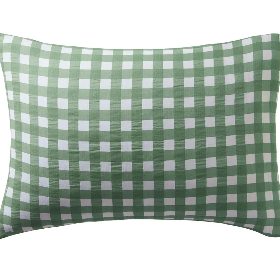 BecquetTaie d'oreiller en gaze de coton vert - VICHY