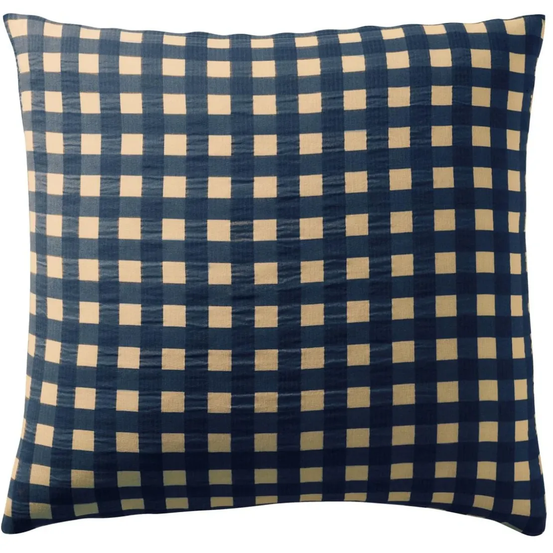 BecquetTaie d'oreiller en gaze de coton bleu - VICHY