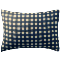 BecquetTaie d'oreiller en gaze de coton bleu - VICHY