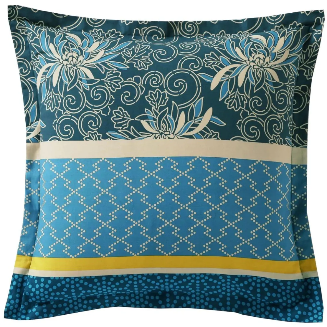 BecquetTaie d'oreiller en polycoton bleu - CUZCO