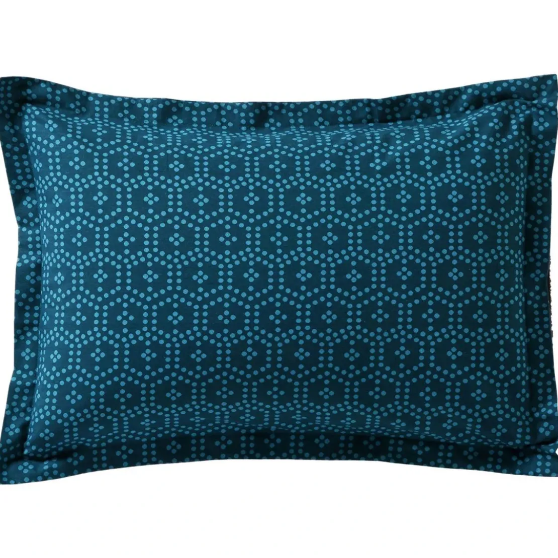 BecquetTaie d'oreiller en polycoton bleu - CUZCO