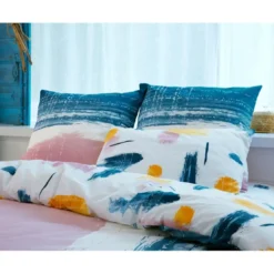 BecquetTaie d'oreiller ETUDIANT multicolore en coton