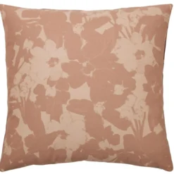 BecquetTaie d'oreiller flanelle terracotta réversible motif floral - Collection NOTE D'OR